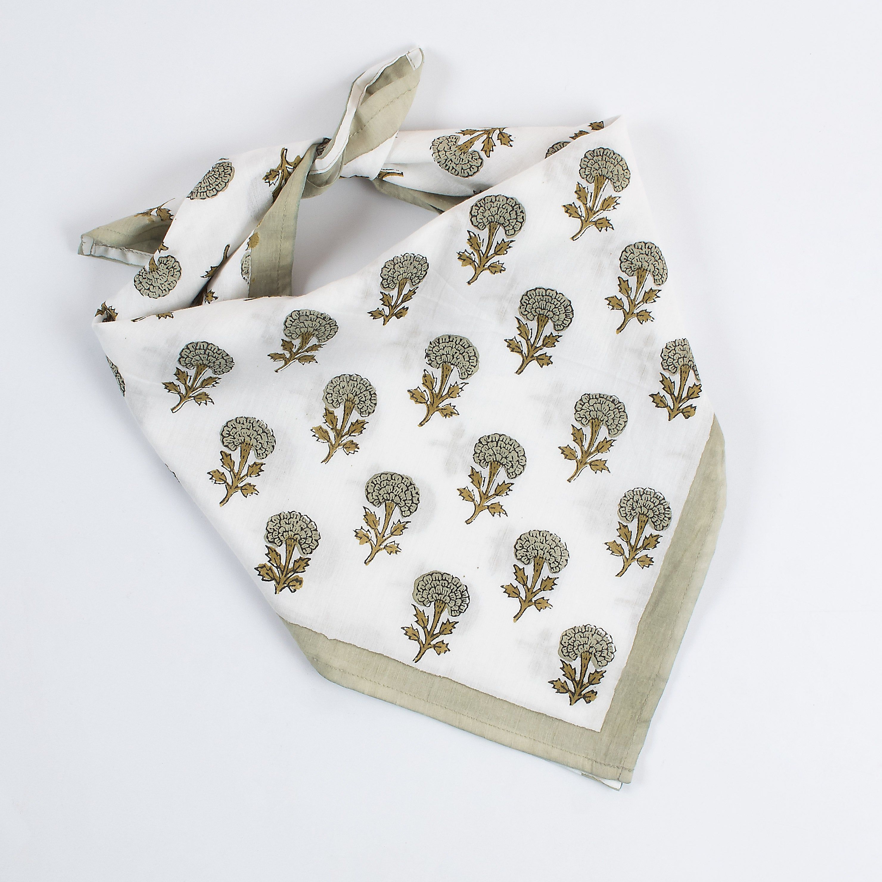 Block Print Pure Cotton Head Bandana for Men And Women 585